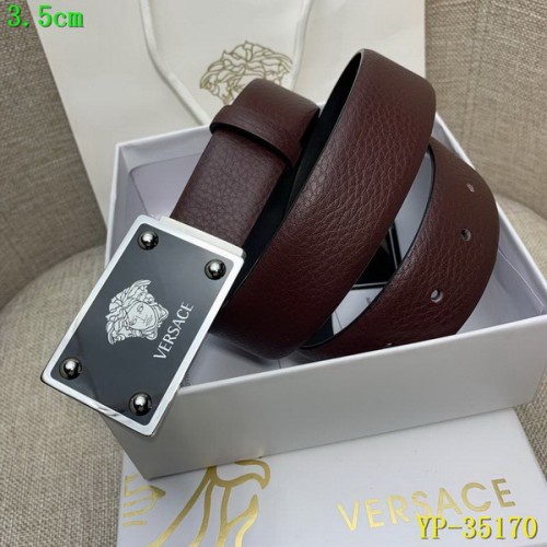 Super Perfect Quality Versace Belts(100% Genuine Leather,Steel Buckle)-113