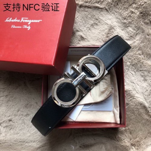 Super Perfect Quality Ferragamo Belts(100% Genuine Leather,steel Buckle)-1105