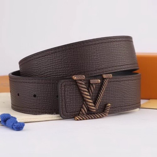 Super Perfect Quality LV Belts(100% Genuine Leather Steel Buckle)-1378