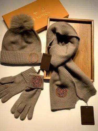 LV Wool Cap Scarf AAA-099