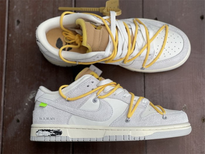 Authentic OFF-WHITE x Nike Dunk Low “The 50” DJ0950-109