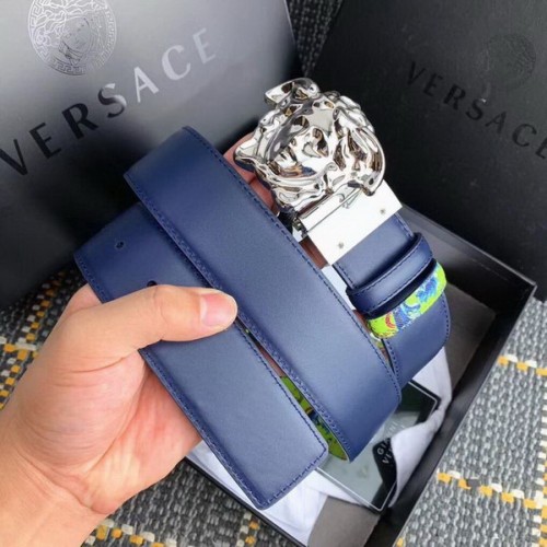 Super Perfect Quality Versace Belts(100% Genuine Leather,Steel Buckle)-314