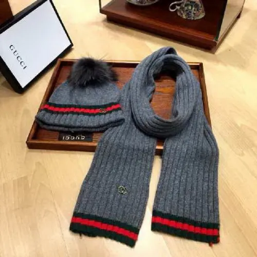 G Wool Cap Scarf AAA-131