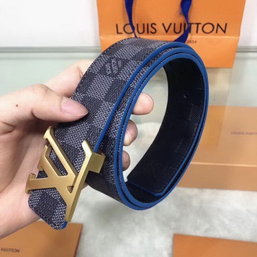 Super Perfect Quality LV Belts(100% Genuine Leather Steel Buckle)-1817
