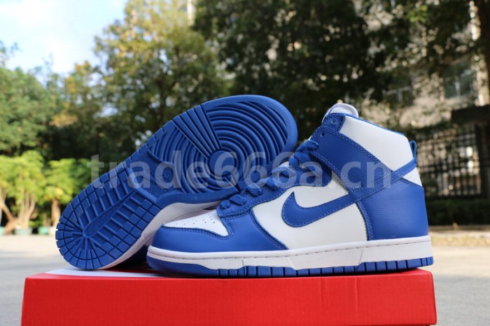 Authentic Nike Dunk Hi Blue White
