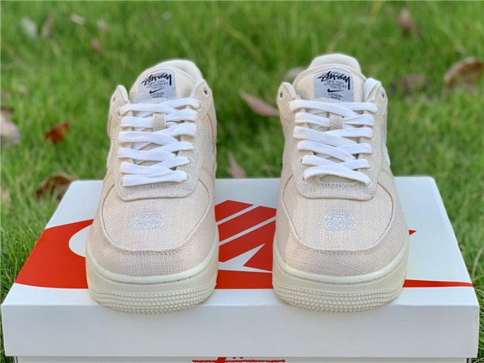 Authentic Stussy x Nike Air Force 1 Low “Fossil Stone”
