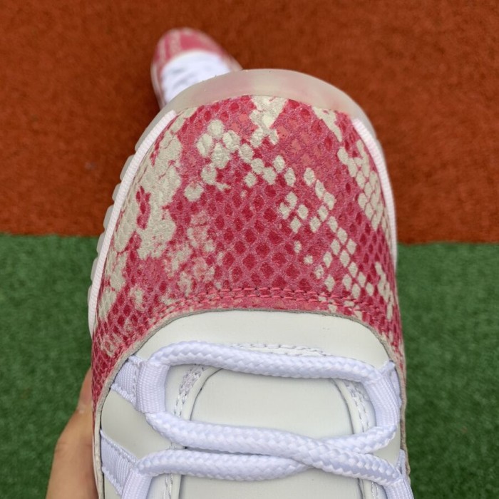 Authentic Air Jordan 11 Low “Pink Snakeskin”