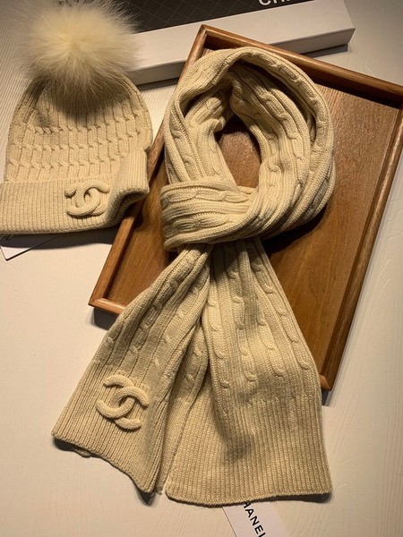 CHAL Wool Cap Scarf AAA-152
