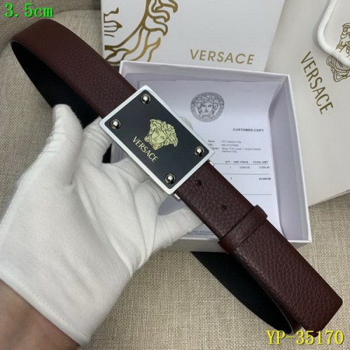 Super Perfect Quality Versace Belts(100% Genuine Leather,Steel Buckle)-110