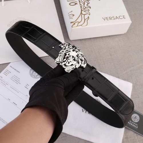 Super Perfect Quality Versace Belts(100% Genuine Leather,Steel Buckle)-500
