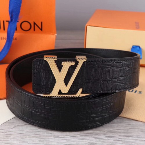 Super Perfect Quality LV Belts(100% Genuine Leather Steel Buckle)-2051