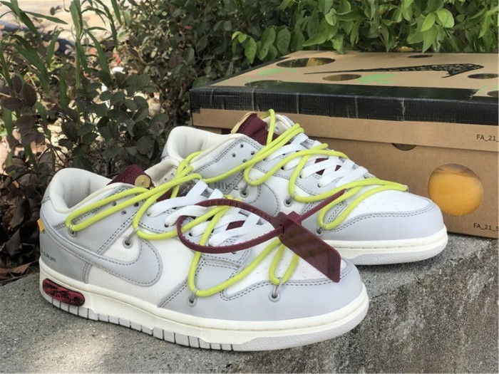 Authentic OFF-WHITE x Nike Dunk Low “The 50” DM1602