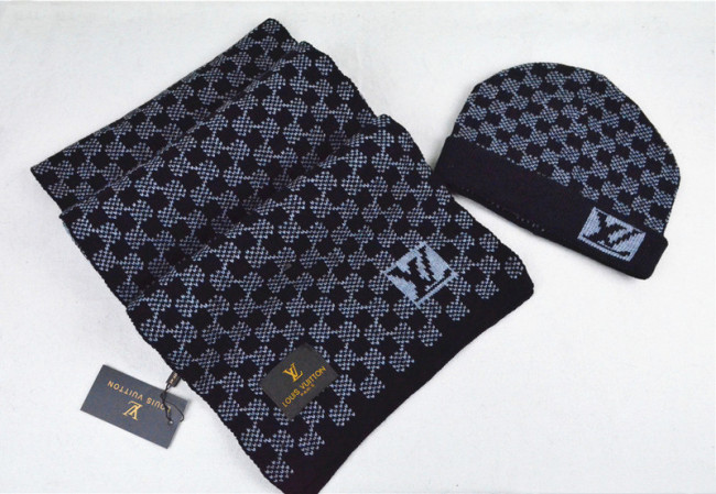 LV Wool Cap Scarf AAA-018