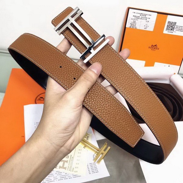 Super Perfect Quality Hermes Belts(100% Genuine Leather,Reversible Steel Buckle)-654