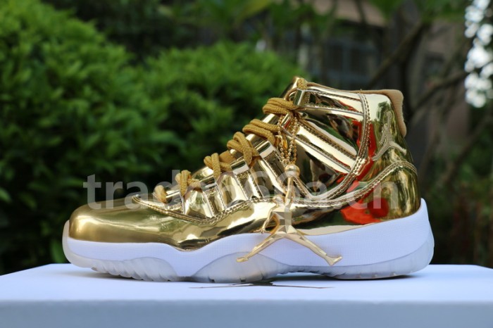 Authentic Air Jordan 11 PRM Gold