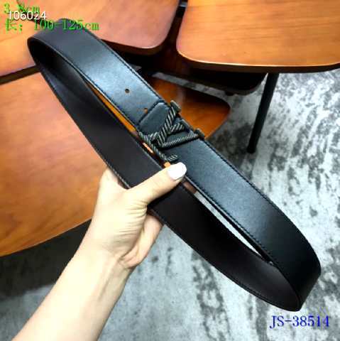 Super Perfect Quality LV Belts(100% Genuine Leather Steel Buckle)-2507