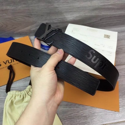 Super Perfect Quality LV Belts(100% Genuine Leather Steel Buckle)-2124