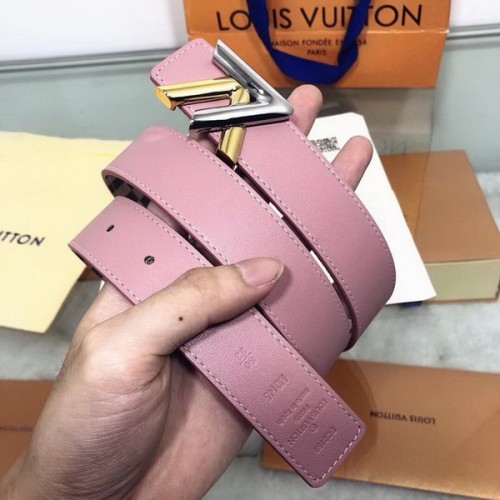 Super Perfect Quality LV women Belts(100% Genuine Leather,Steel Buckle)-050