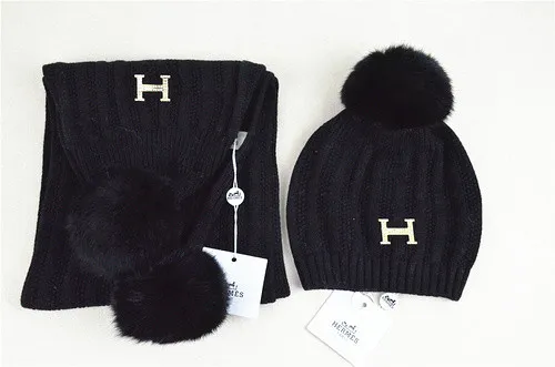 Hermes Wool Cap Scarf AAA-001