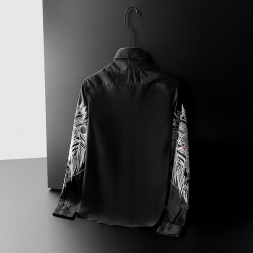 Versace long sleeve shirt men-027(M-XXXXL)