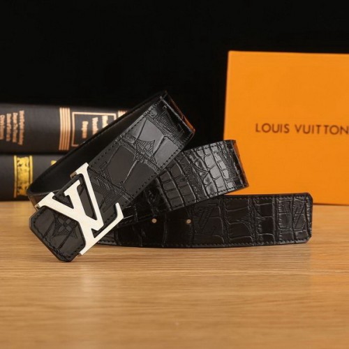Super Perfect Quality LV Belts(100% Genuine Leather Steel Buckle)-2211