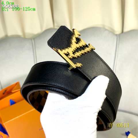 Super Perfect Quality LV Belts(100% Genuine Leather Steel Buckle)-2360