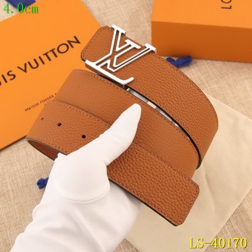 Super Perfect Quality LV Belts(100% Genuine Leather Steel Buckle)-1729