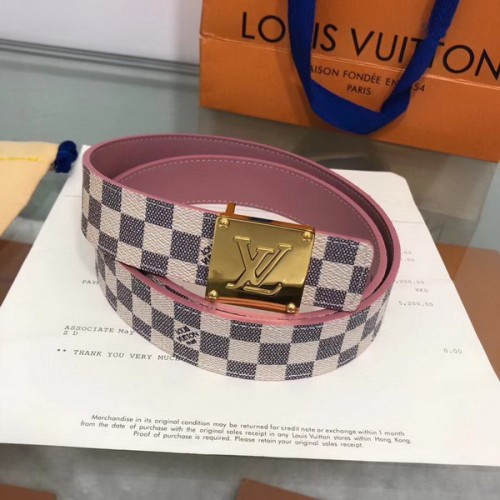 Super Perfect Quality LV women Belts(100% Genuine Leather,Steel Buckle)-131