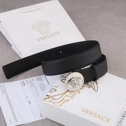 Super Perfect Quality Versace Belts(100% Genuine Leather,Steel Buckle)-505