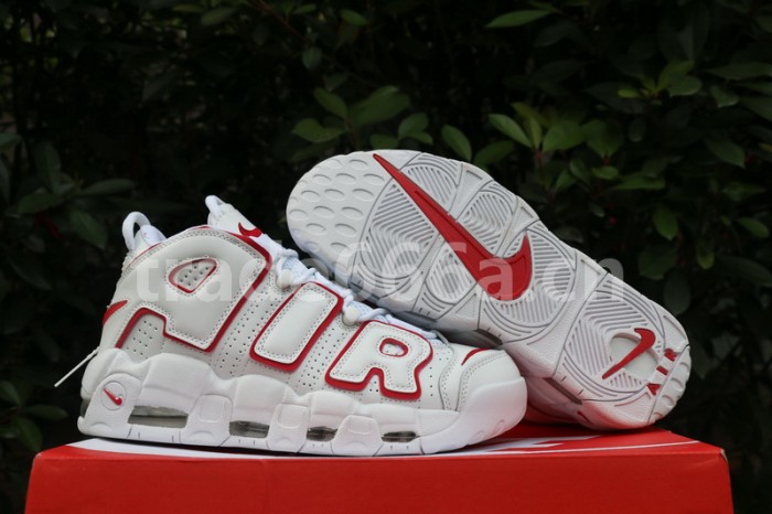 Authentic Nike Air More Uptempo “White/Varsity Red”