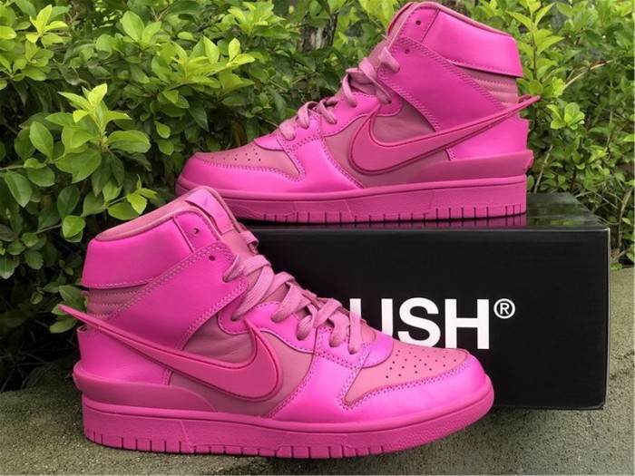 Authentic AMBUSH x Nike Dunk High  Cosmic Fuchsia 