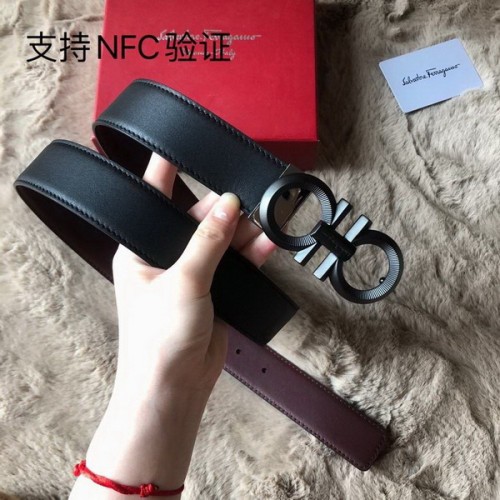 Super Perfect Quality Ferragamo Belts(100% Genuine Leather,steel Buckle)-1381