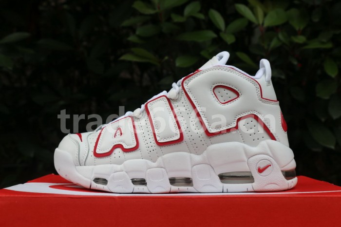 Authentic Nike Air More Uptempo “White/Varsity Red”