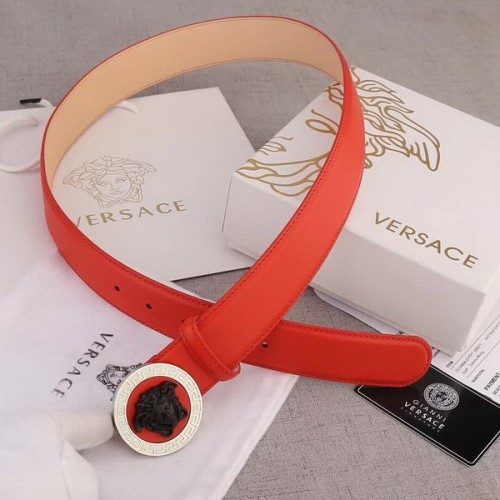 Super Perfect Quality Versace Belts(100% Genuine Leather,Steel Buckle)-334