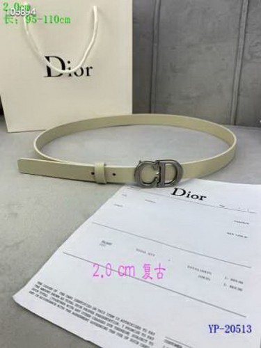 Super Perfect Quality Dior Belts(100% Genuine Leather,steel Buckle)-409