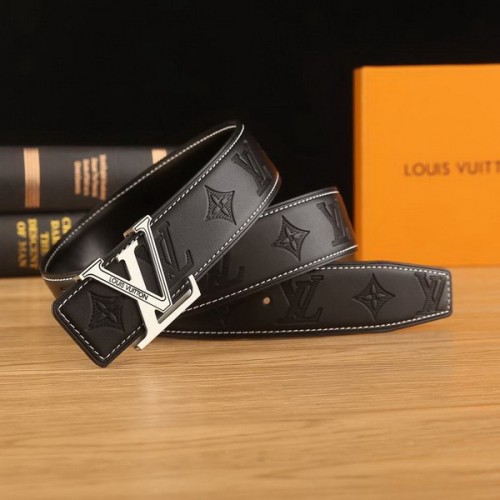 Super Perfect Quality LV Belts(100% Genuine Leather Steel Buckle)-2212