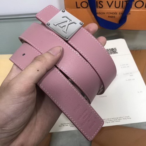 Super Perfect Quality LV women Belts(100% Genuine Leather,Steel Buckle)-057