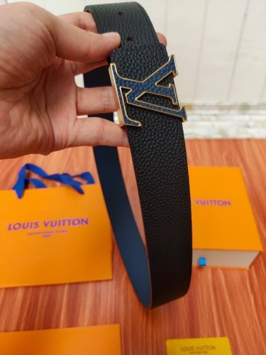 Super Perfect Quality LV Belts(100% Genuine Leather Steel Buckle)-1450