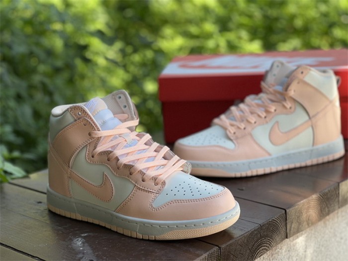 Authentic Nike Dunk High Crimson Tint