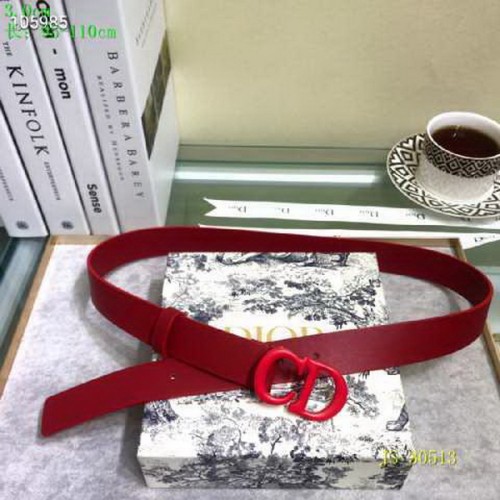 Super Perfect Quality Dior Belts(100% Genuine Leather,steel Buckle)-412