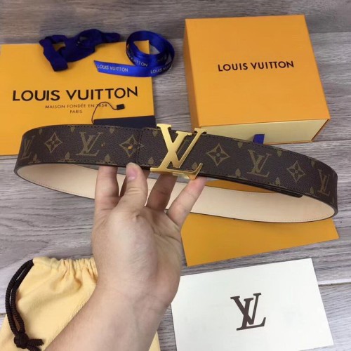 Super Perfect Quality LV Belts(100% Genuine Leather Steel Buckle)-1639