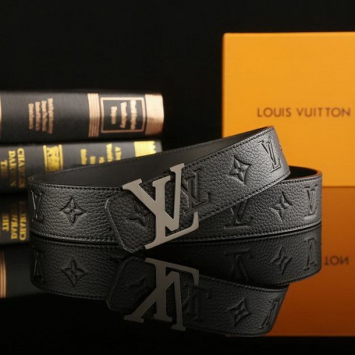 Super Perfect Quality LV Belts(100% Genuine Leather Steel Buckle)-2266