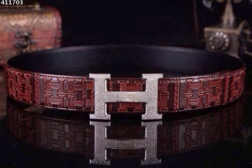 Super Perfect Quality Hermes Belts(100% Genuine Leather,Reversible Steel Buckle)-222