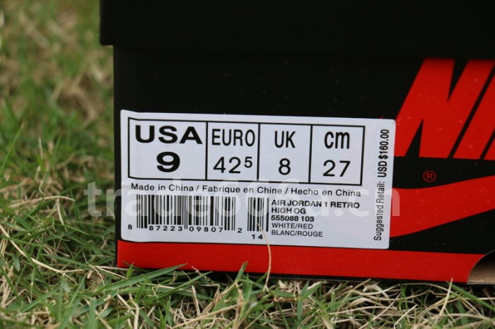 Authentic Air Jordan 1 OG High “Metallic Red”
