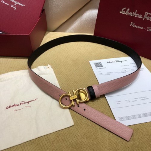Super Perfect Quality Ferragamo Belts(100% Genuine Leather,steel Buckle)-1046