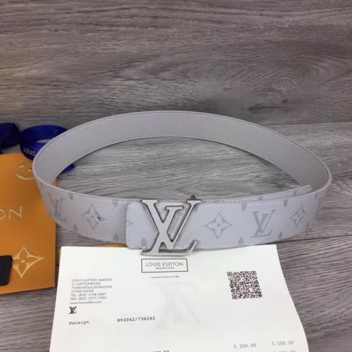 Super Perfect Quality LV Belts(100% Genuine Leather Steel Buckle)-1433