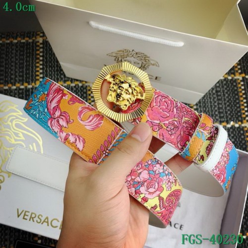Super Perfect Quality Versace Belts(100% Genuine Leather,Steel Buckle)-017