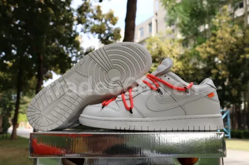 Authentic OFF-WHITE x Nike Dunk Low GS