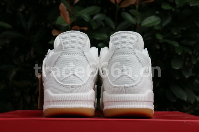 Authentic Levi’s x Air Jordan 4 White
