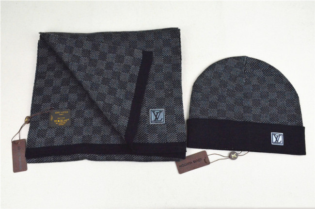 LV Wool Cap Scarf AAA-038